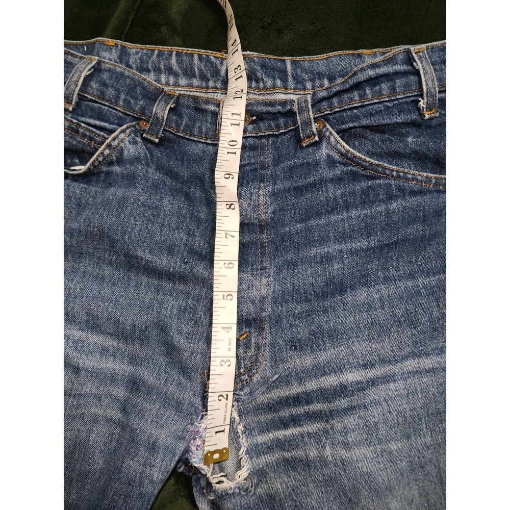 Vintage Levis 532 1984 Jeans Mens Flare 36X34 Orange Tab Blue Denim USA Made - Picture 4 of 16